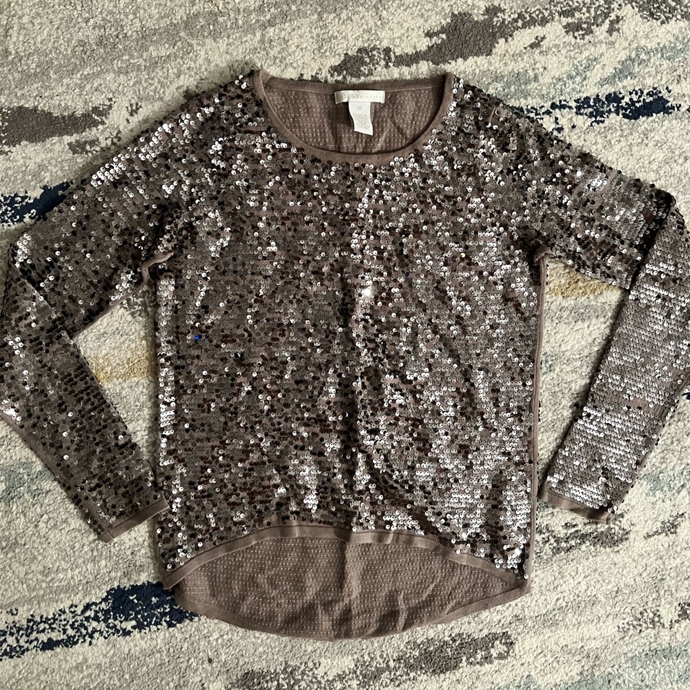 Design History All Sequin Sweater